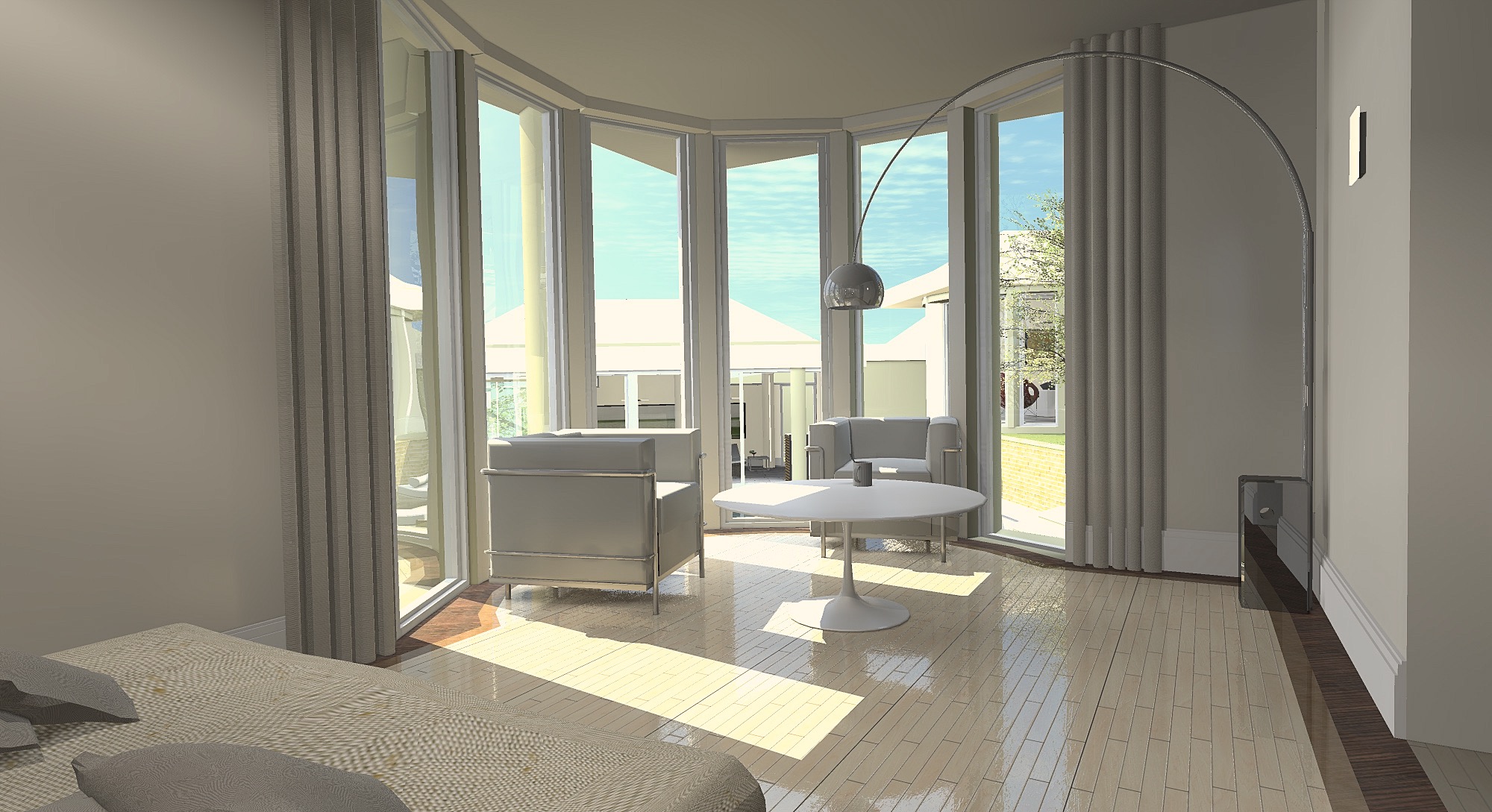 3D perspective chambre-3