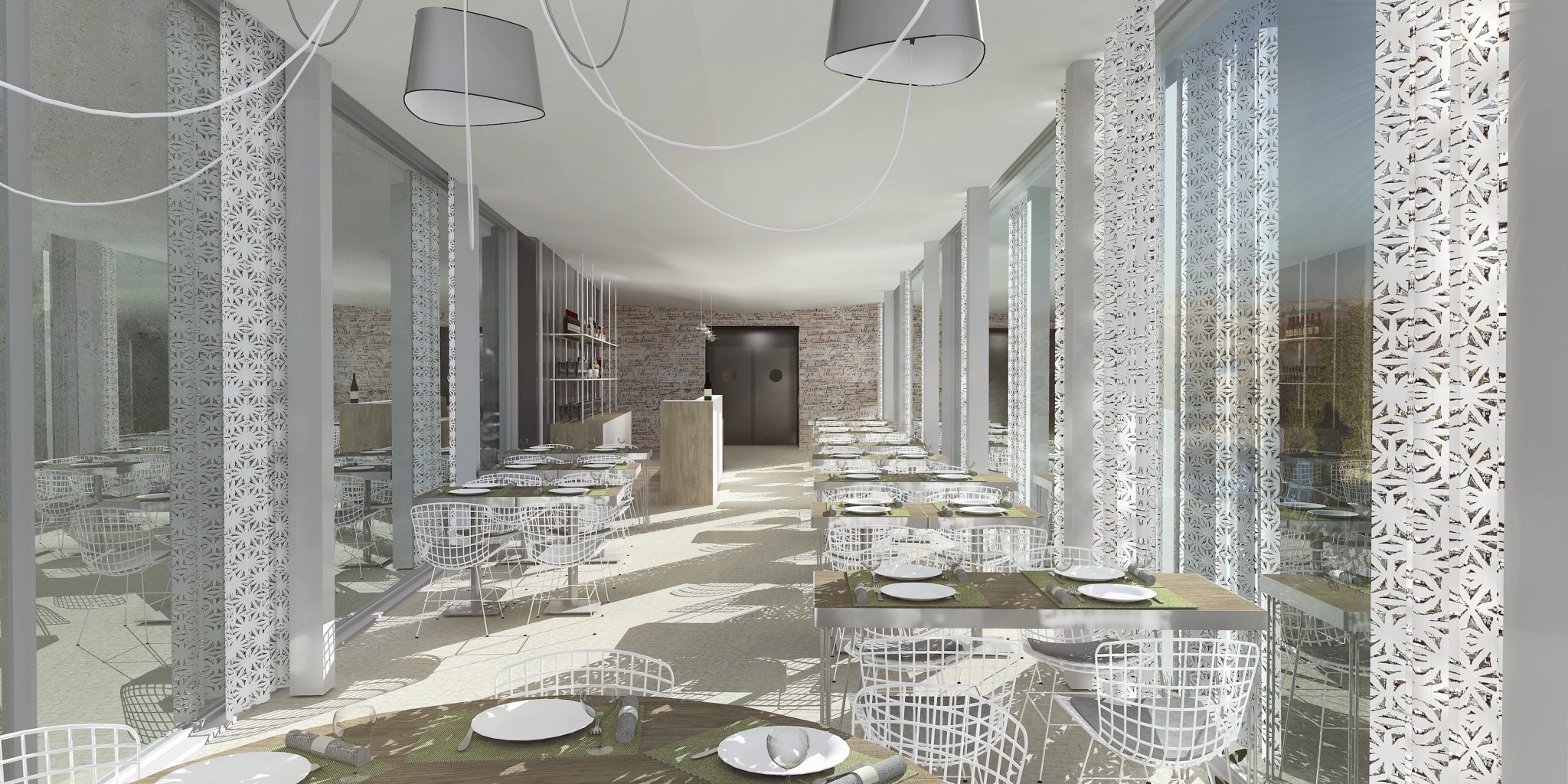 3D perspective fonserane restaurant 3