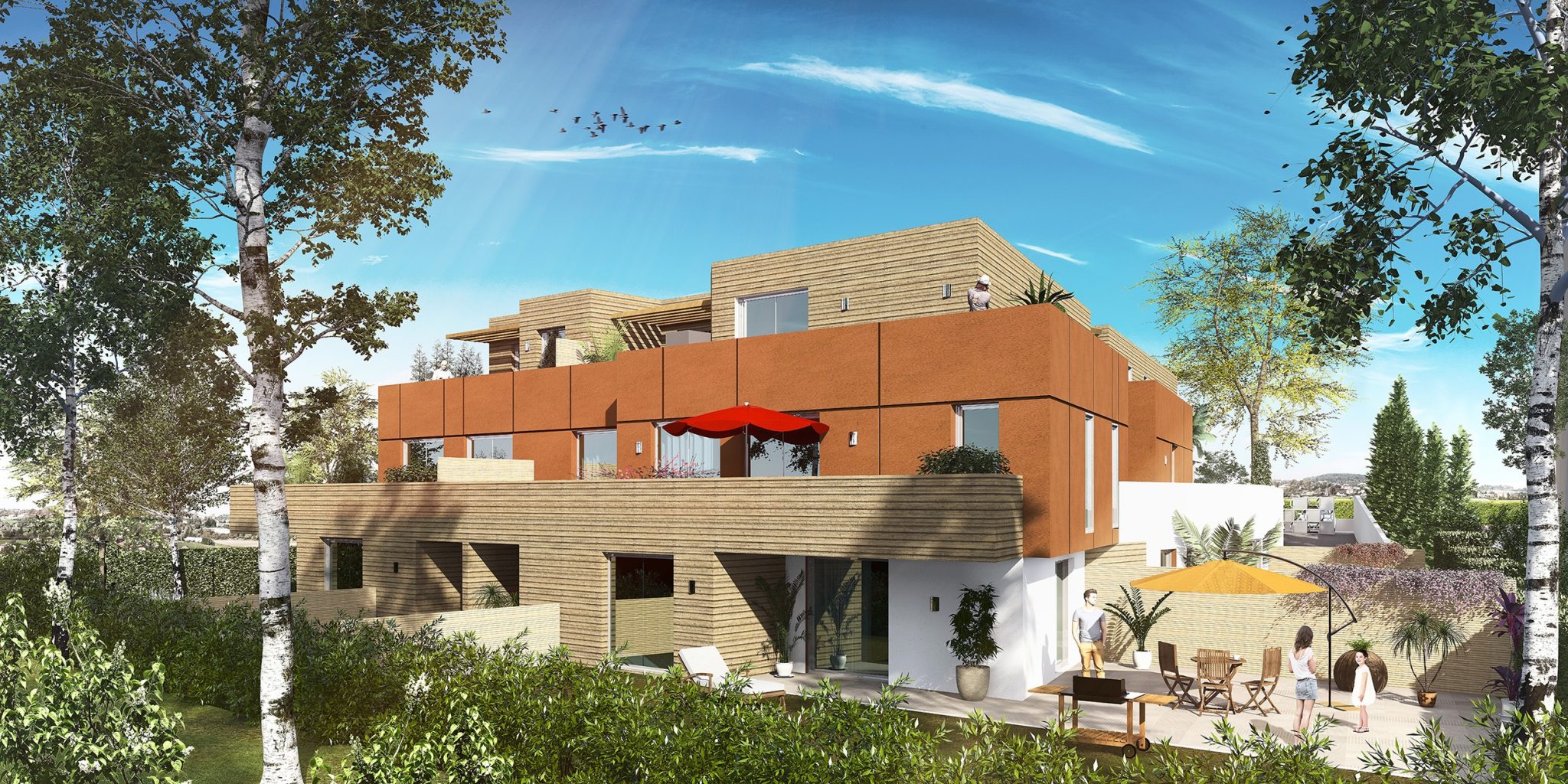 3D perspective Residence Montpellier 2