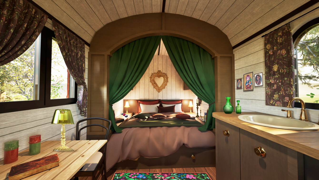 Aménagement roulotte